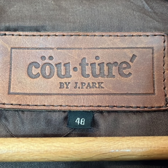 Mens Couture by J Park leather jacket. - Picture 4 of 8